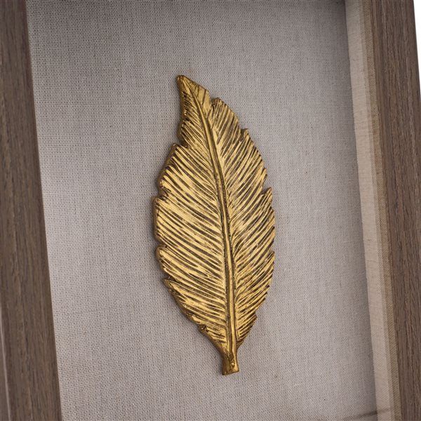 Gild Design House Golden Leaves II Shadow Box