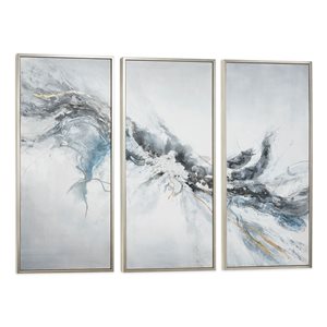 Gild Design House Mystic Mistral, Hand Painted Triptych Canvas, Set of 3