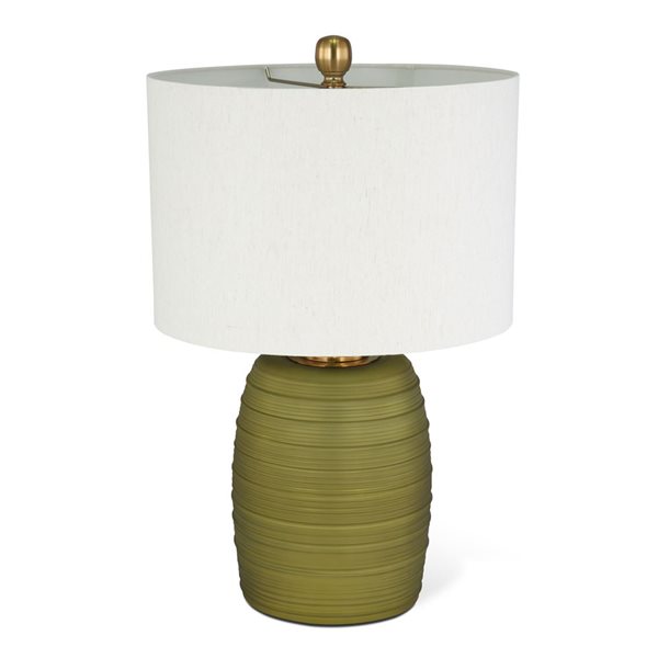 Lampe de table Fiona de Gild Design House 24 po en verre vert