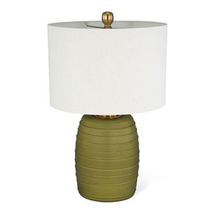 Lampe de table Fiona de Gild Design House 24 po en verre vert