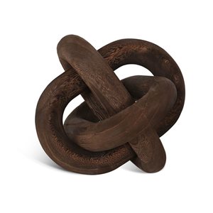 Gild Design House Devante Wood Knot Sculpture - Large Dark Brown