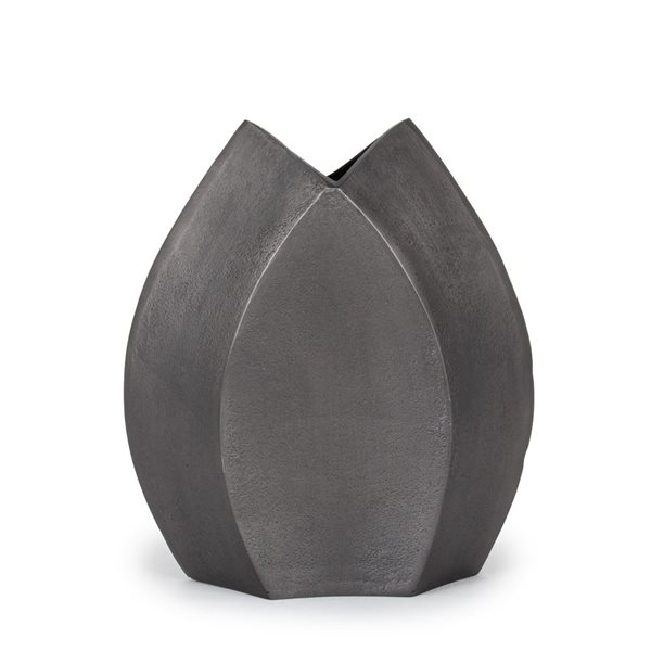 Gild Design House Aniya Decorative Metal Table Vase - Small Grey