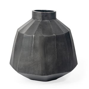 Gild Design House Artemis 11-in Metal Table Vase - Large Grey