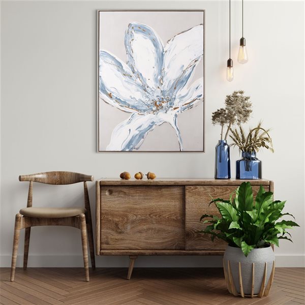 Gild Design House Whispers of a Lily, Hand Painted Canvas