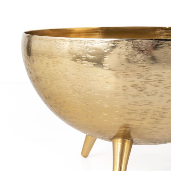 Gild Design House Yasmeen Gold Metal Planter Bowls, Set of 3