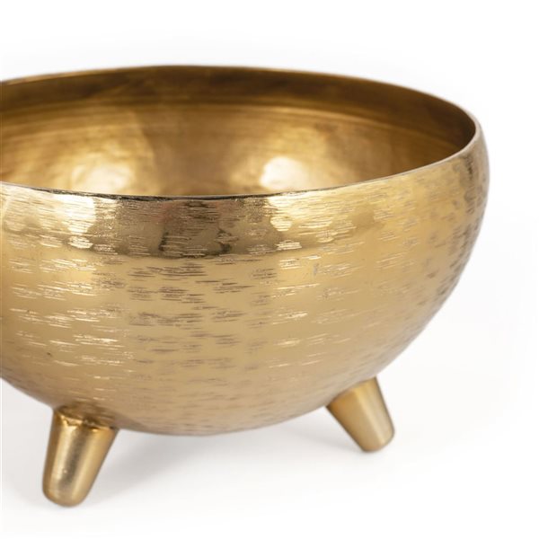 Gild Design House Yasmeen Gold Metal Planter Bowls, Set of 3