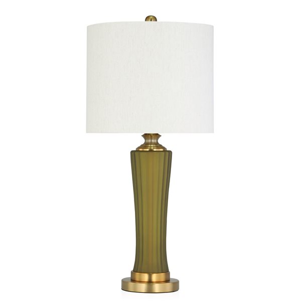 Gild Design House Camila 26-in Green Glass Table Lamp