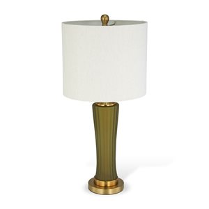 Lampe de table Camila de Gild Design House 26 po en verre vert