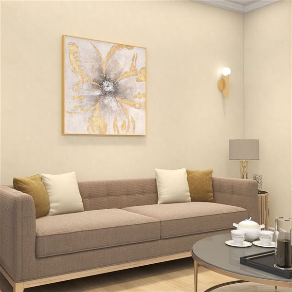 Gild Design House Brilliant Blossom, Hand Painted Canvas