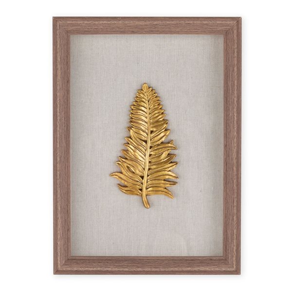 Gild Design House Golden Leaves I Shadow Box