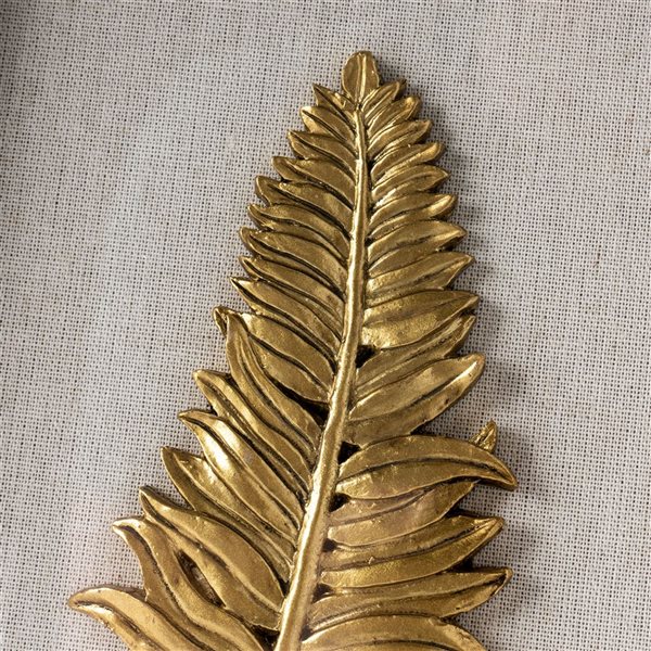 Gild Design House Golden Leaves I Shadow Box