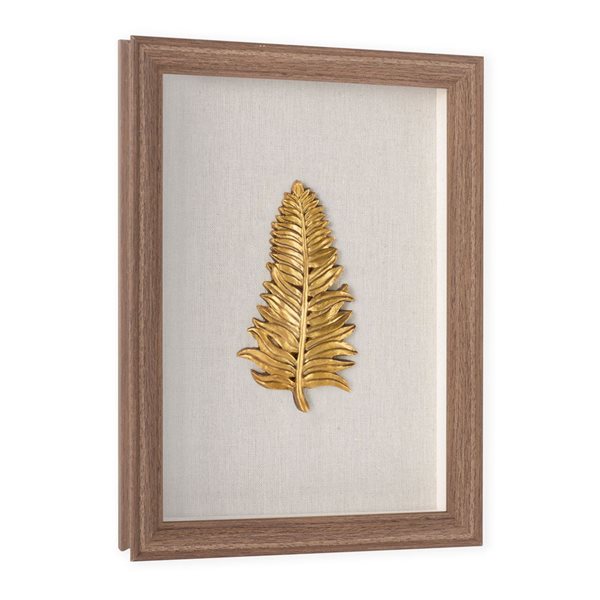 Gild Design House Golden Leaves I Shadow Box