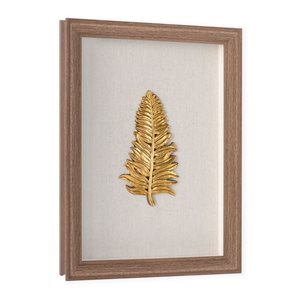 Gild Design House Golden Leaves I Shadow Box