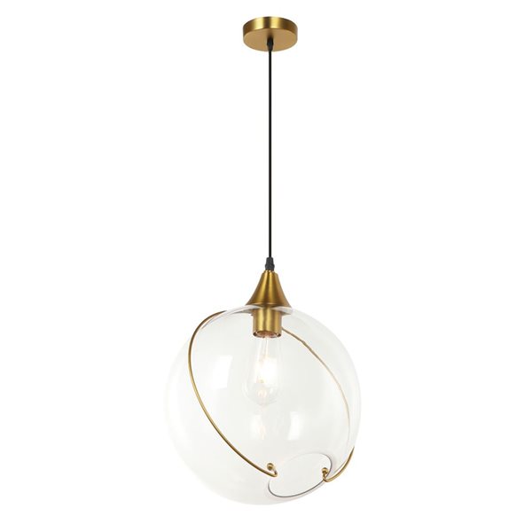 Suspension Kiran de Gild Design House dorée