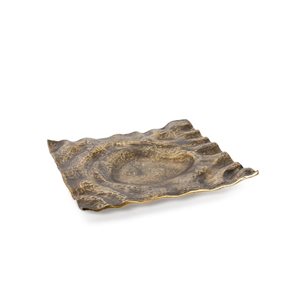Gild Design House Amaya Decorative Metal Tray - Small Gold