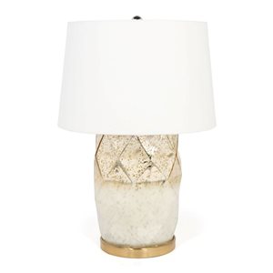 Gild Design House Lavinia 22-in Gold Glass Table Lamp