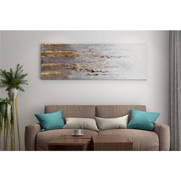 Gild Design House Golden Rise, Hand Painted Canvas