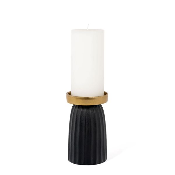 Gild Design House Sabella Black /Gold Candle Holder - Small