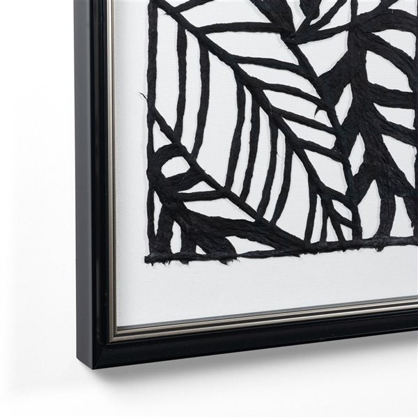 Gild Design House Modern Palm Leaves Shadow Box