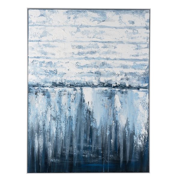 Gild Design House Pensive Sea, Hand Painted Canvas