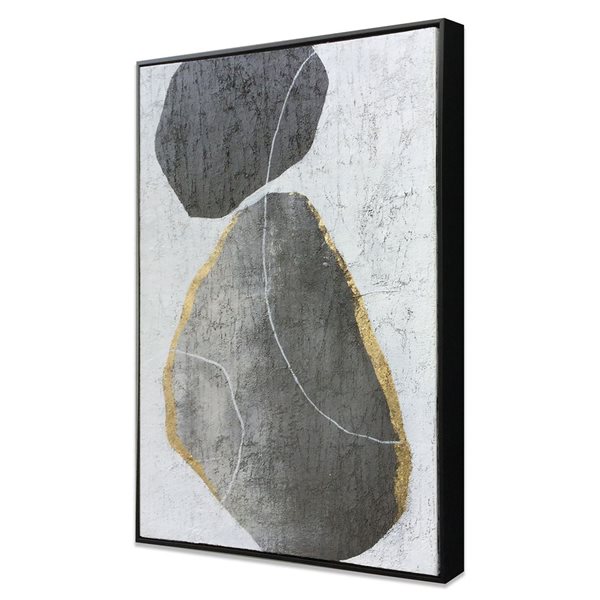 Gild Design House Stoney Silhouettes II Hand Painted Canvas