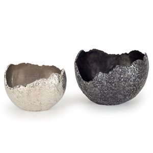 Gild Design House Terra Decorative Metal Bowls - Set of 2
