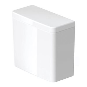 Duravit D-Neo White Ceramic Single Flush Toilet Tank - Left-Hand Lever