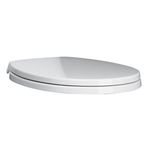 Lixil Fluent Elongated Closed Front Toilet Seat w/ Slow Closure - White