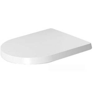 Duravit ME by Starck White Elongated Toilet Seat with Soft Closure