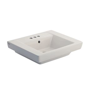 American Standard Boulevard White Vitreous China 8-in Centre Pedestal Bathroom Sink Only