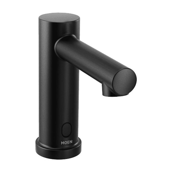 MOEN M-Power Matte Black Electronic Touchless Hands-Free Sensor-Operated Modern Bathroom Sink Faucet