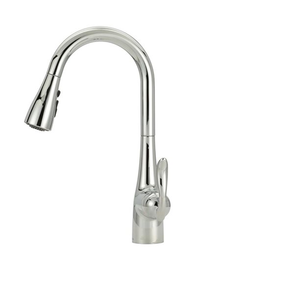 Robinet de cuisine à col-de-cygne mitigeur Arbor de MOEN chrome poli avec système Reflex