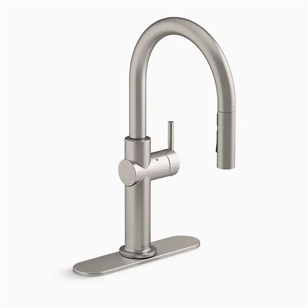 KOHLER Co. Crue Stainless Steel Single-Handle Touchless Pull-Down Sprayer Kitchen Faucet