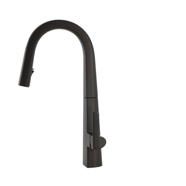 MOEN Nio Matte Black Smart Kitchen 1-Handle High-Arc Pull-Down Kitchen w/ Voice Control and MotionSense