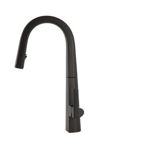 MOEN Nio Matte Black Smart Kitchen 1-Handle High-Arc Pull-Down Kitchen w/ Voice Control and MotionSense