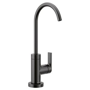 MOEN Sip Matte Black Modern Cold Water Kitchen Beverage Faucet w/ Optional Filtration System