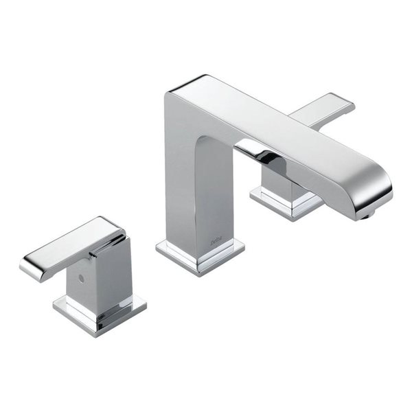 DELTA Arzo Polished Chrome 2-Handle Deck-Mount Roman Tub Faucet T2786 ...