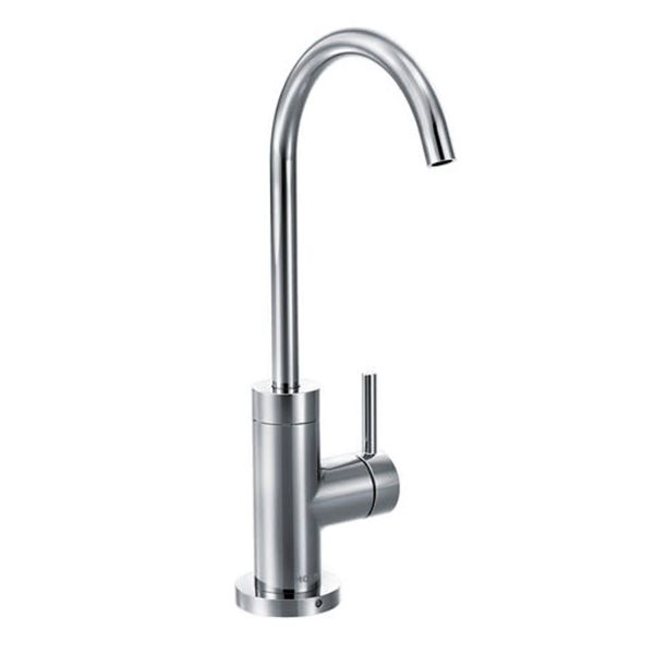 Robinet de boisson moderne Sip de MOEN de cuisine avec système de filtration optionnel, chrome brillant