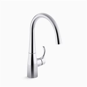 Robinet de bar mitigeur Simplice de KOHLER Co. en chrome brillant