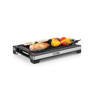 Commercial CHEF Indoor Grill for Countertop Electric Grill with Adjustable Temperature Control