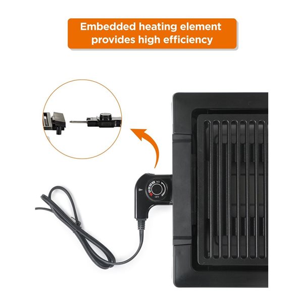 Commercial CHEF Indoor Grill for Countertop Electric Grill with Adjustable Temperature Control