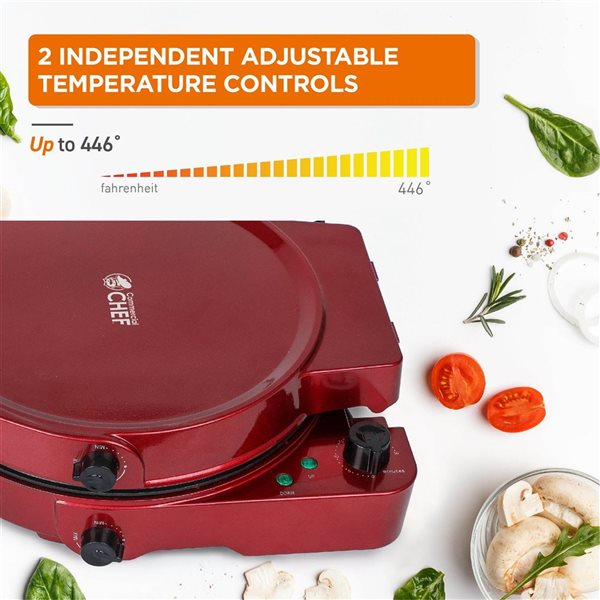 Commercial CHEF Countertop Non Stick Electric Grill and Panini Press