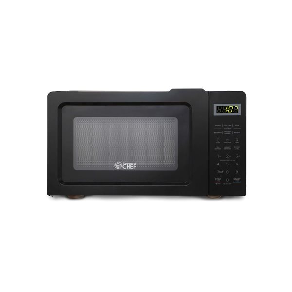 Commercial CHEF 0.7-ft³ Countertop Microwave with 10 Power Levels - Black