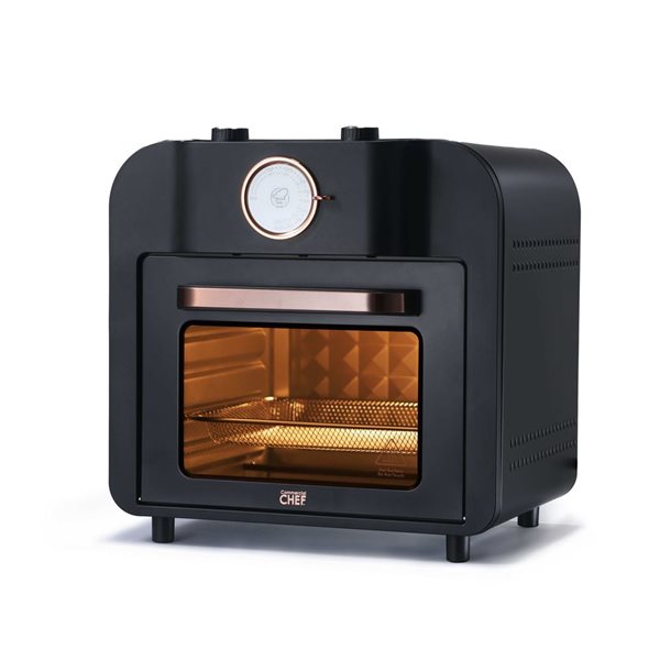 Four de comptoir multifonctionnel à friture à air multi-niveaux Commercial CHEF 1500 W, noir