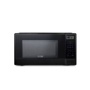 Commercial CHEF 1.1-ft³ Compact Microwave with 10 Power Levels with Push Button - Black