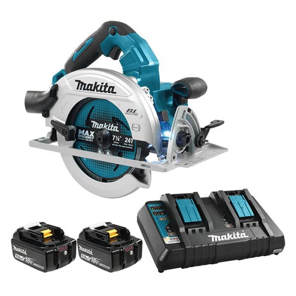 Makita 36V(18Vx2) LXT Brushless 7-1/4-in Circular Saw, 5.0Ah