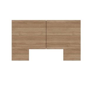 Nexera James 71.25 W x 42-in H Brown Oak Queen-Size Modern Headboard