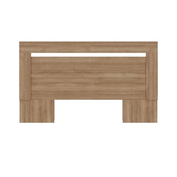 Nexera Malibu 74.25 W x 42.75-in H Brown Oak Queen-Size Modern Headboard