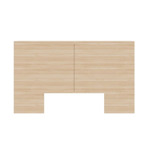 Nexera Marconi 71.5 W x 43-in H Natural Blonde Oak Queen-Size Headboard w/ Side Storage