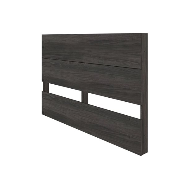 Nexera Legacy 61.25 W x 40-in H Bark Grey Queen-Size Simple Flat Panel Headboard